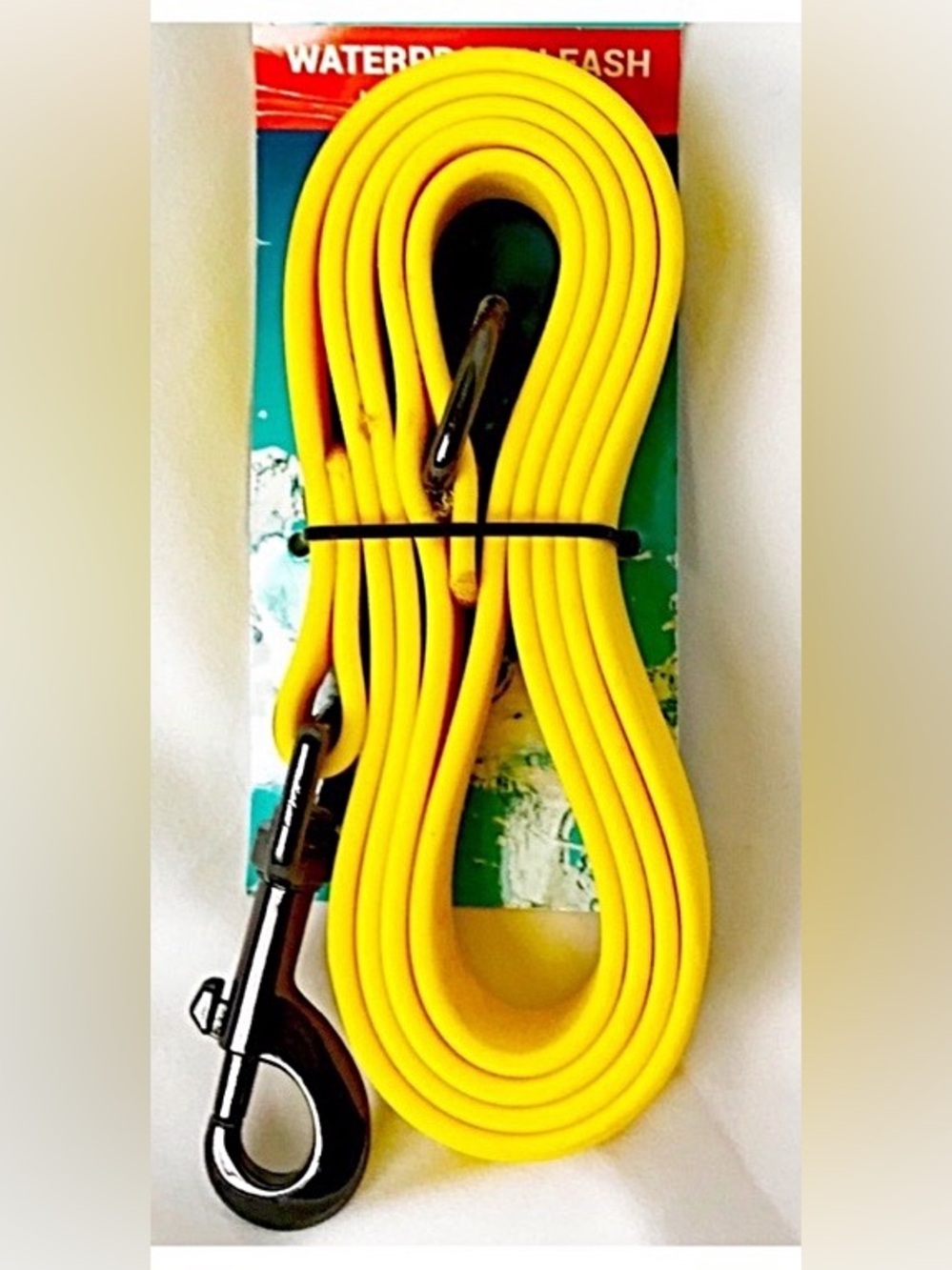 🆕 NORTH FETCH ATHLETICS- Waterproof Yellow Dog Leash with Heavy-Duty Metal Clip